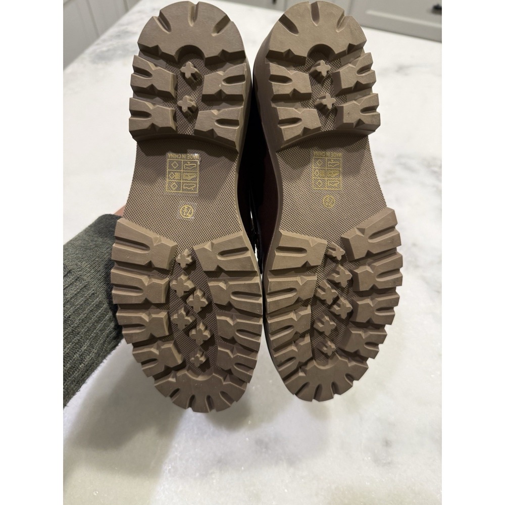 Journee Collection Bit Loafers Womens 7.5 Brown Silver Horsebit Lug Sole Shoes - Picture 7 of 7